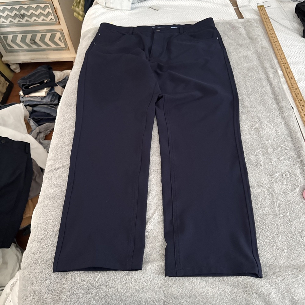 FootJoy Men 36-30 Golf Pants Navy Athletic Fit Performance Stretch 5-Pocket NWOT - Picture 5 of 15